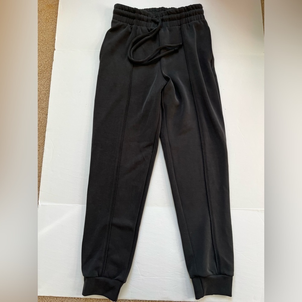 Nux Los Angeles Size XSmall Sleek Fabric Black Jogger Sweatpants